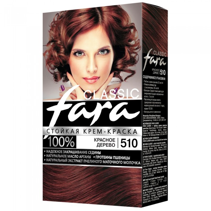 Краска для волос ФАРА 510 Красное дерево