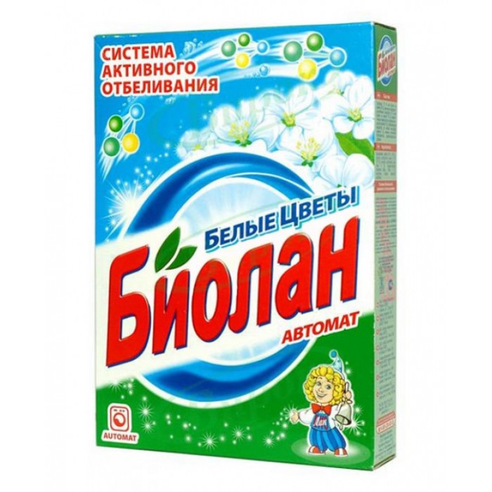 Стиральный порошок БИОЛАН Автомат Белые цветы 350г