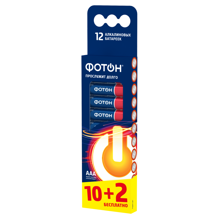 Батарейки ФОТОН LR03-12BL (60/720)