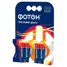 Батарейки ФОТОН LR03-4BL (40/480)