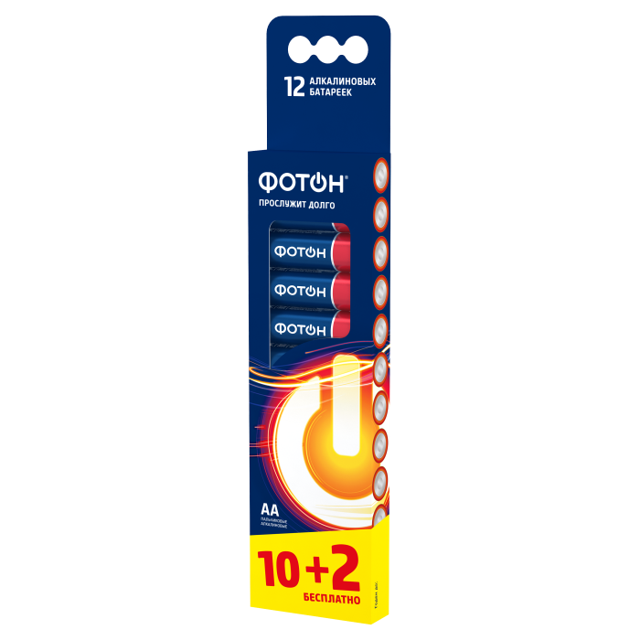 Батарейки ФОТОН LR6-12BL (60/720)
