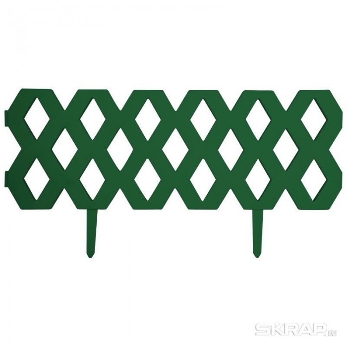Забор декоративный ПАРК h=31см L=1,2м темно-зеленый