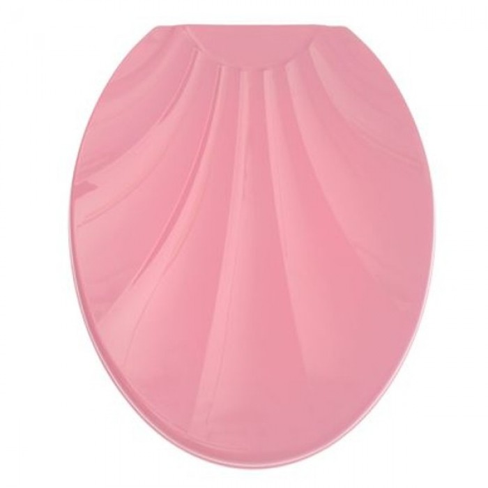 Сиденье для унитаза пластиковое РАКУШКА розовое
