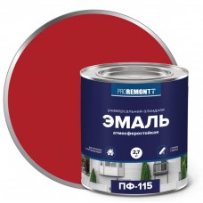 Эмаль ПФ-115 ПРОРЕМОНТ красный 2,7кг