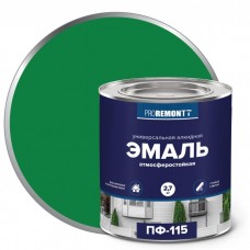 Эмаль ПФ-115 ПРОРЕМОНТ ярко-зеленый 2,7кг