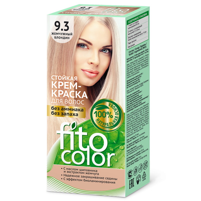 Краска для волос ФИТОКОЛОР 9.3 Жемчужный блонд
