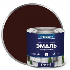 Эмаль ПФ-115 ПРОРЕМОНТ шоколадно-коричневый 1,9кг