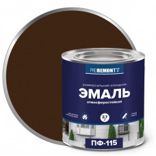 Эмаль ПФ-115 ПРОРЕМОНТ коричневый 2,7кг