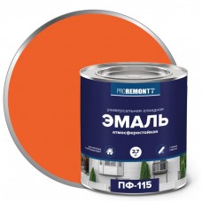 Эмаль ПФ-115 ПРОРЕМОНТ оранжевый 2,7кг