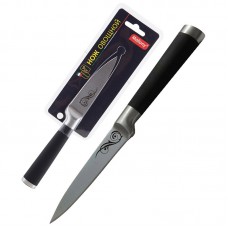 Нож МЭЛЛОНИ MAL-07RS для овощей9см прорезиненная ручка