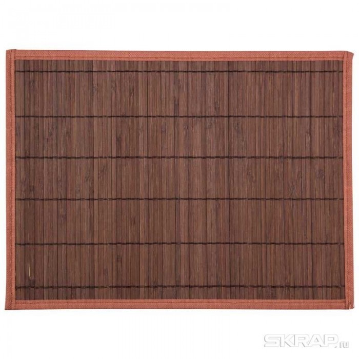 Салфетка сервировочная РЫЖИЙ КОТ BM-05 бамбук,темно-коричневая 30х40