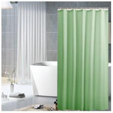 Занавеска для ванной РЫЖИЙ КОТ 180х180см зеленый