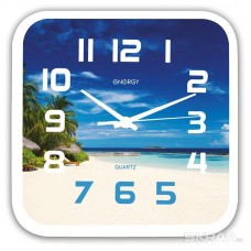 Часы настенные ЭНЕРДЖИ ЕС-99 квадратные Пляж