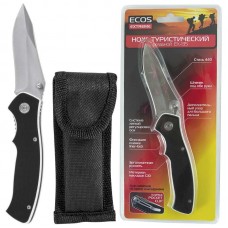 Нож туристический ЭКОС EX-135 G10 складной черный