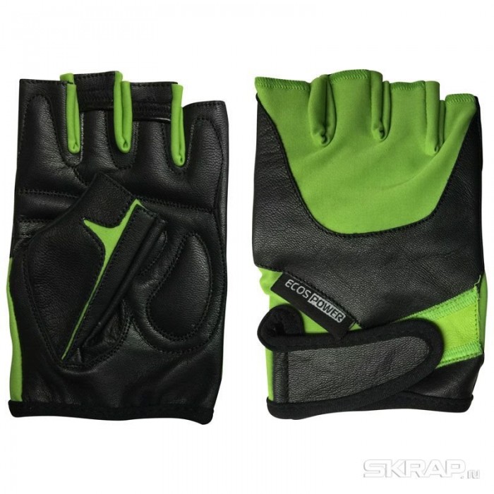 Перчатки для фитнеса ЭКОС 5102-GXL зеленый XL