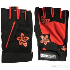 Перчатки для фитнеса ЭКОС 5106-RL черно-красный L