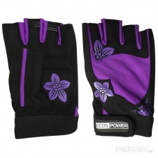 Перчатки для фитнеса ЭКОС 5106-VM черно-фиолетовый М