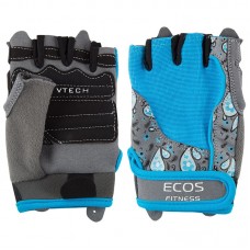 Перчатки для фитнеса женские ЭКОС SB-16-1735 голубой S