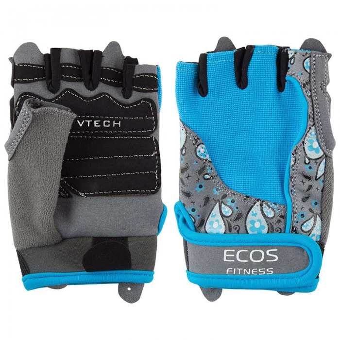 Перчатки для фитнеса женские ЭКОС SB-16-1735 голубой S