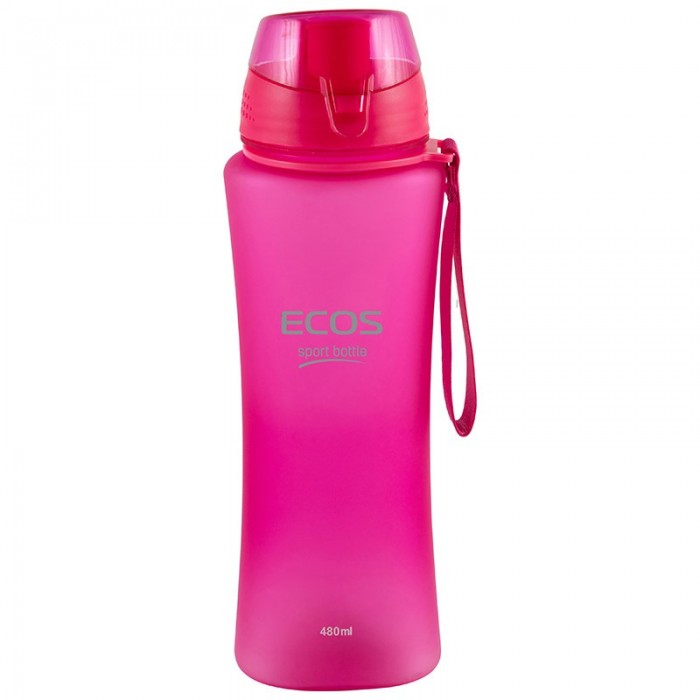 Бутылка для воды ЭКОС SK5014 480мл розовая