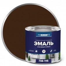 Эмаль ПФ-115 ПРОРЕМОНТ коричневый 1,9кг