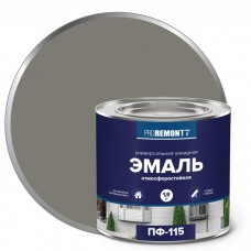 Эмаль ПФ-115 ПРОРЕМОНТ серый 1,9кг