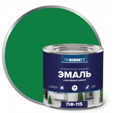 Эмаль ПФ-115 ПРОРЕМОНТ ярко-зеленый 1,9кг