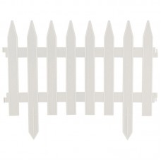 Забор декоративный Gotika h=35см L=1,8м 4секций белый