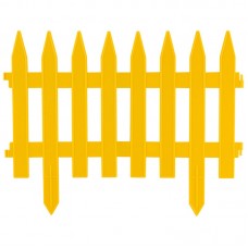 Забор декоративный Gotika h=35см L=1,8м 4секций желтый