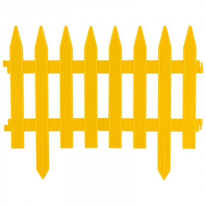 Забор декоративный Gotika h=35см L=1,8м 4секций желтый