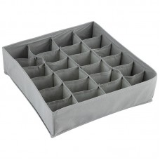 Коробка для хранения РЫЖИЙ КОТ 24 ячейки серый