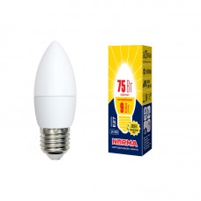 Лампа LED НОРМА E27-С37-9Вт-3000К свеча,теплый