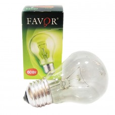 Лампа накаливания ФАВОР E27-A50-60Вт-230В груша,индивидуальная упаковка