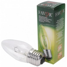 Лампа накаливания ФАВОР E27-ДС-60Вт-230В свеча,индивидуальная упаковка