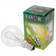 Лампа накаливания ФАВОР E14-ДШ-60Вт-230В шар,индивидуальная упаковка