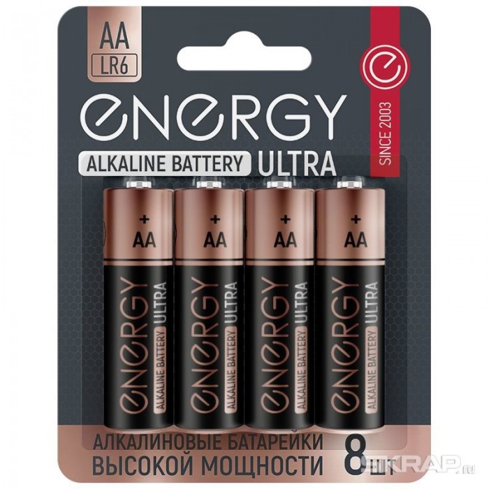 Батарейки ЭНЕРДЖИ Ultra LR6-8BL
