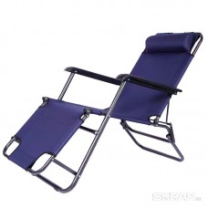 Кресло-шезлонг складное ЭКОС CHO-153 синее