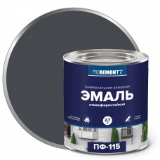 Эмаль ПФ-115 ПРОРЕМОНТ графитовый RAL7024 2,7кг
