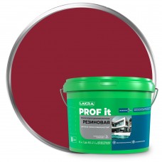 Краска резиновая для всех типов поверхностей ЛАКРА PROF IT красно-коричневый RAL3011 6кг