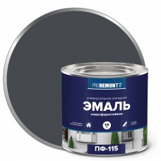 Эмаль ПФ-115 ПРОРЕМОНТ графит RAL7024 1,9кг